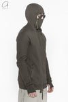BORIS BIDJAN SABERI Hooded Jacket AW22 ZIPPER2 FTT00008 Gray Coffee 2